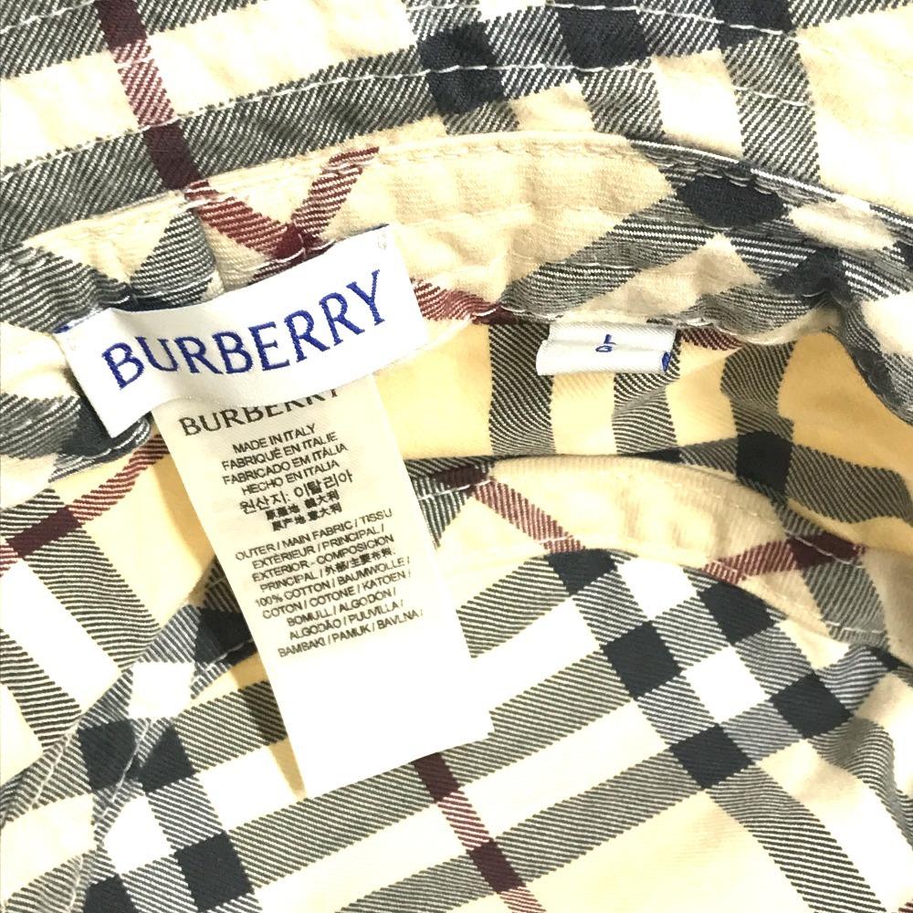 BURBERRY 8075650 check hat hat bucket hat bob hat hat cotton Beige