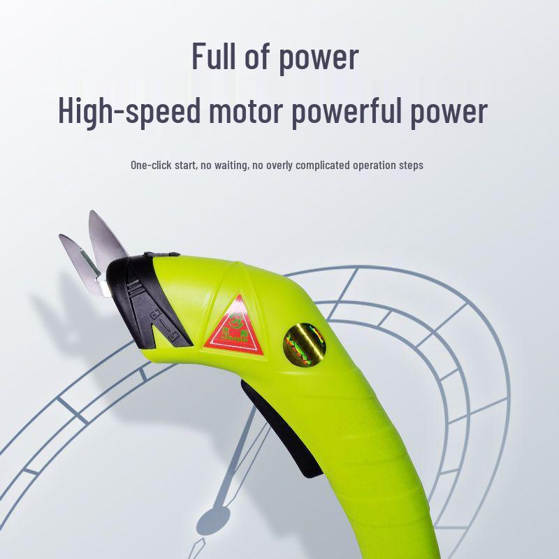 Rechargeable Handheld Electric Scissors for Cutting Fabric, Leather, and Cloth