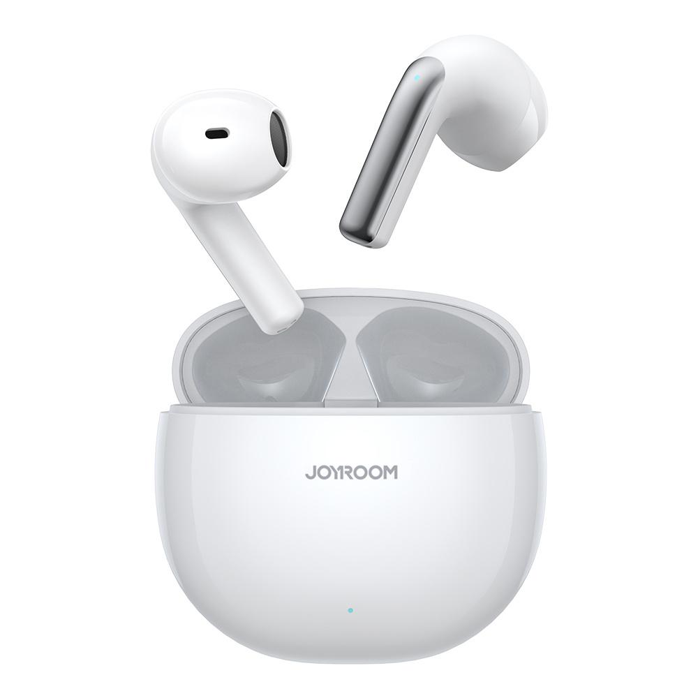 Joyroom JR-PB1 TWS Bluetooth Earbuds - ENC Noise Canceling, IPX4, White
