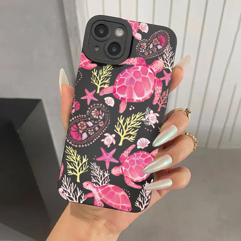 Чехол для телефона Samsung Galaxy S25 S24 S23 Ultra S22 Plus S21 FE A16 A14 A13 A54 A33 красочная морская черепаха противоударный мягкий чехол