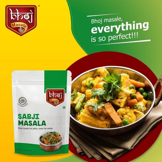 Bhoj Masale Sabji Masala Powder 200GM | Spices with Natural Ingredients,No Preservatives, No Onion & No Garlic (Jain Masala)