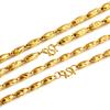 Simulation 24k Gold Chain Sand Gold Olive Bead Necklace Men's Bold 999 Frosted Necklace