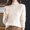 New Autumn Winter Women Cashmere Thickened Half Turtleneck Warm Loose Cashmere Sweater Women