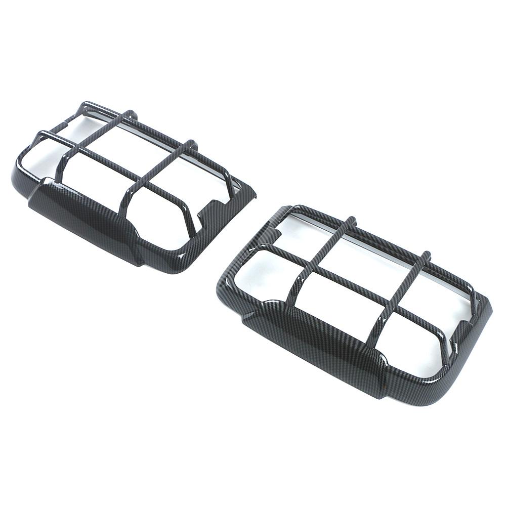 Для GWM Tank 300 2024 2024 Задний фонарь Рамка лампы Крышка Отделка Хром Стиль Черная наклейка Внешние аксессуары Карбоновый ремонт