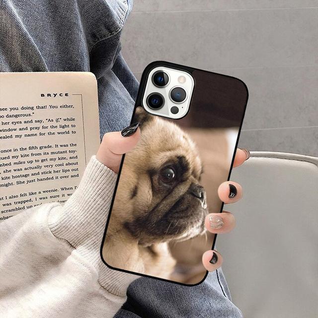 МИЛЫЙ ЩЕНОК ПУДЕЛЬ СОБАКА МОПС Чехол для телефона Задняя крышка для iPhone 17 Air 16 15 14 13 11 12 Pro Max PlusS Оболочка Coque