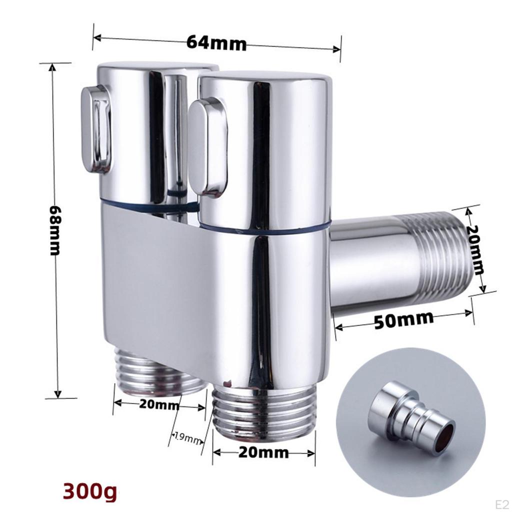 3-ходовой угловой запорный двойной выход G1/2 резьба для наполнения ванн Холодная, Вода Кухня