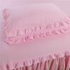 Solid Color Bedspread Bed Skirt Three-piece Cover Simmons Non-slip Bed Sheet Bed Sheet Protective Cover Skin-friendly Nude Sleeping