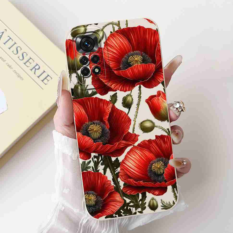 Cute Girl Cover For Xiaomi Redmi Note 11 Pro 4G Casing Soft Silicone Fundas Case For Redmi Note 11 Note11 Pro Cover Coque