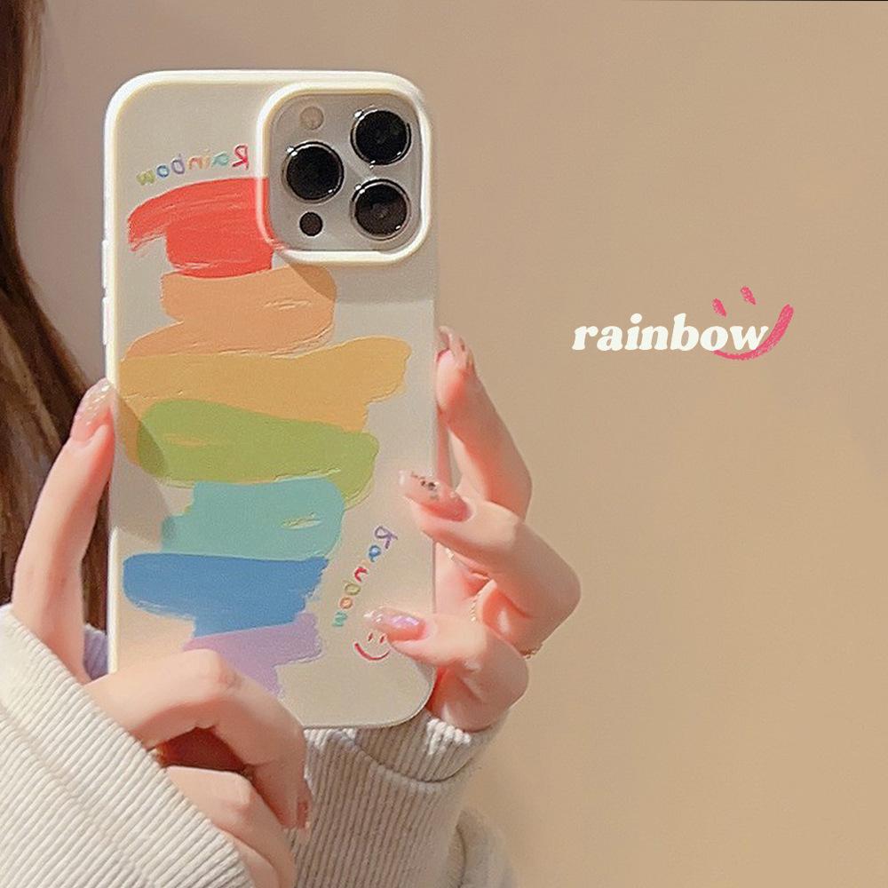 Colorful graffiti pen iPhone 16 phone case 17/12 creative 15pro glossy XS/8p suitable for 13pro max