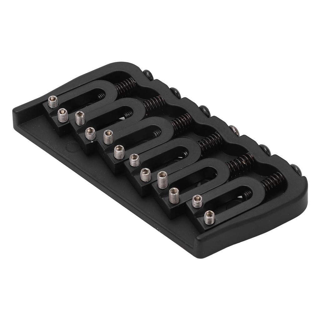 Guitar Bridge 6 String Metal 10.8mm String Distance Delicate Guitar Bridge Black