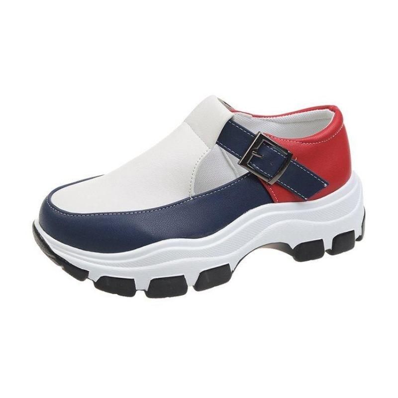 Женская повседневная спортивная обувь больших размеров, прогулочная обувь на платформе, женские лоферы