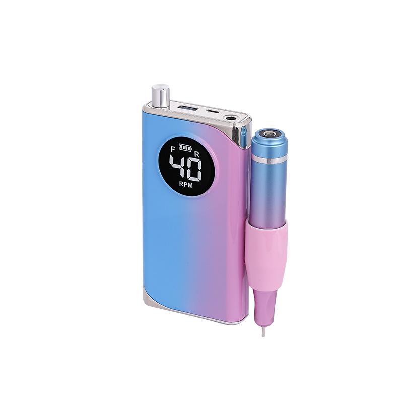 Полировщик для ногтей с взрывным градиентом, 40000 об/мин, портативное средство для снятия лака, полировщик для ногтей