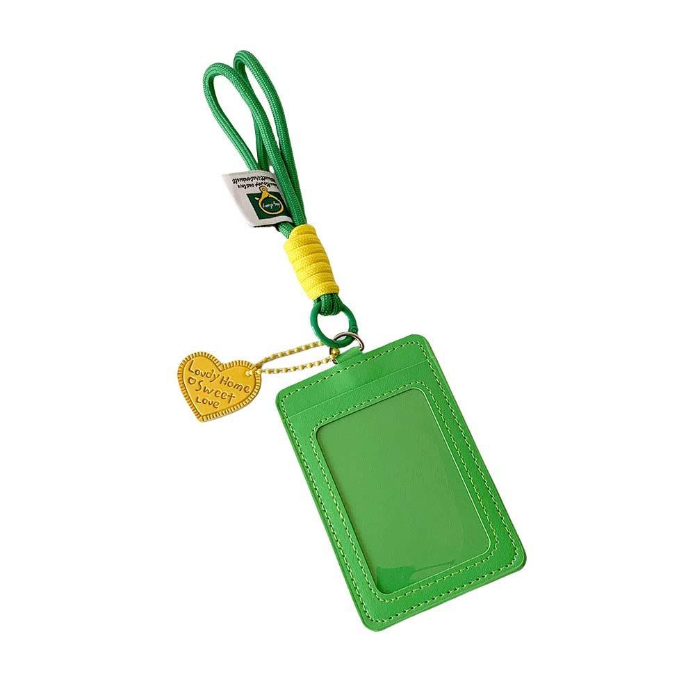 Credit Card ID Card Holders Love Heart Pendant Korean Photocard Holder School Supplies