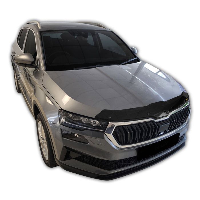 SCOUTT | Bra Capot Déflecteur Protection Pour Skoda Karoq Depuis 2021 Facelift, Aérodynamique, Assemblage Facile