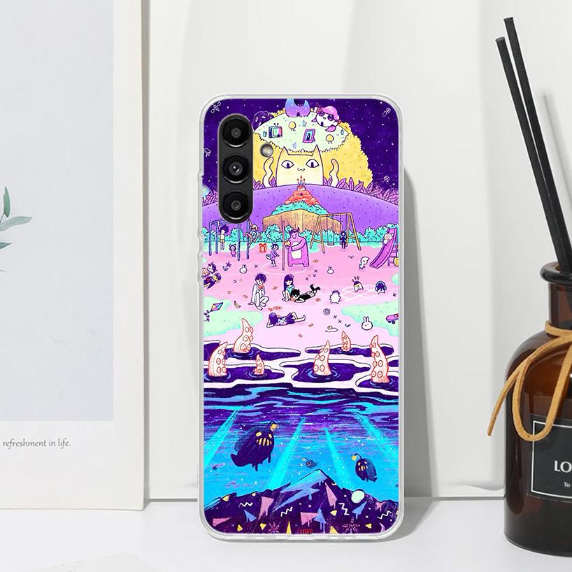 Game O-Omori Cartoon Phone Case For Samsung Galaxy A17 A37 A57 A16 A26 A36 A56 A15 A25 A35 A55 A14 A24 A34 A54 A13 A23 A33 A53 A