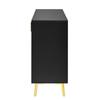 Sideboard with Golden Handles and Legs, 4 Doors, 4 Drawers, with Removable Laminate, Suitable for Living and Dining Room, 140*38*82 cm.