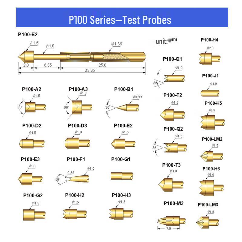 HUIJUN Retractable Spring Test Probe for PCB