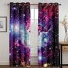 Galaxy Outer Space Curtains for Living Room, Bedroom Decoration, Art, Free Shipping Hook, 2 Pieces