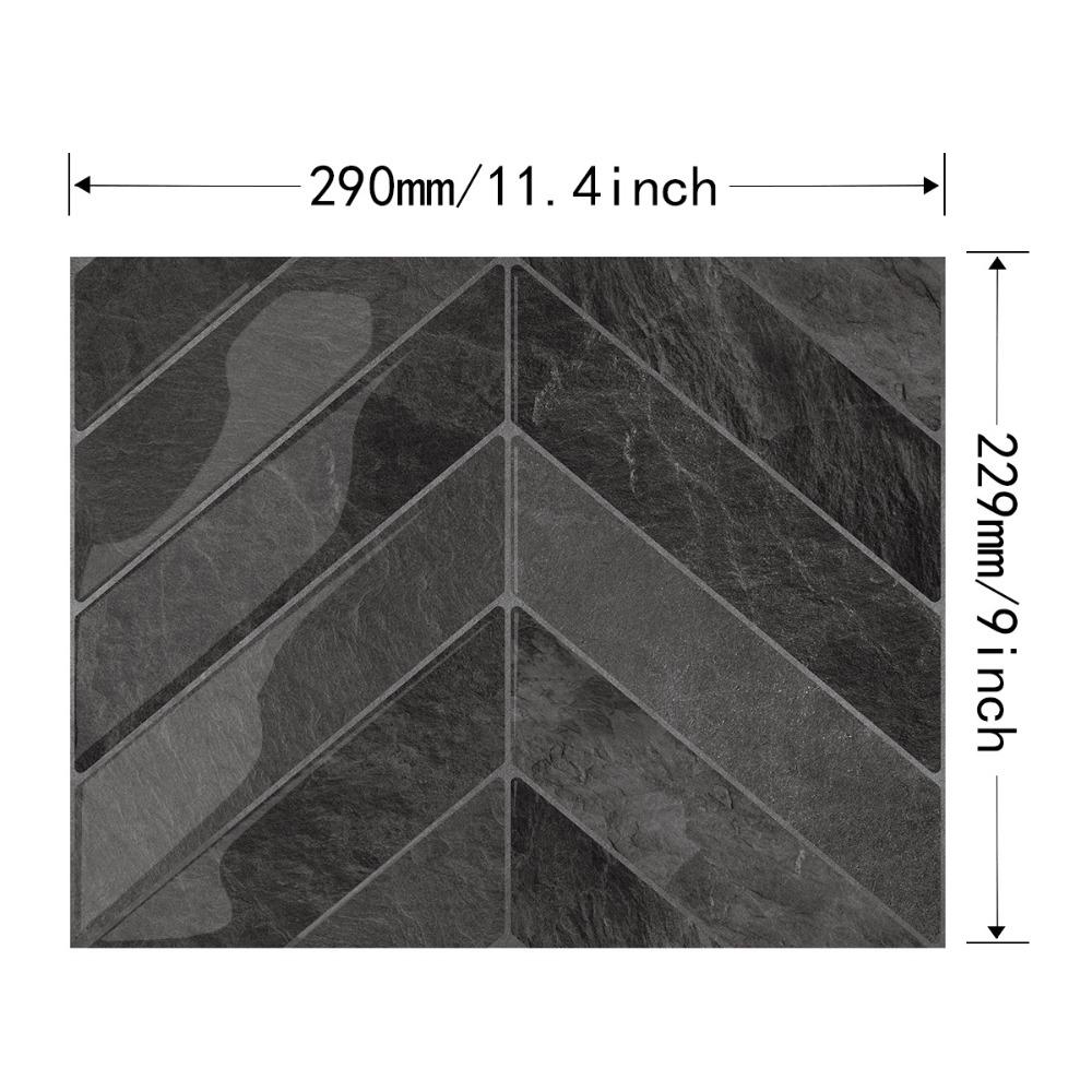 Водонепроницаемая самоклеящаяся фартук 11,4" x 9" Настенная плитка Прочные обои для кухни ванной