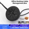 10Pcs Rubber Gasket Desk Cord Grommet Flexible Outlet Cable Passing Box  Office Table