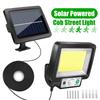 Wall Lamp For Outdoor Garden Yard 220000 Lumens Solar Street Light 3 Lighting Modes Waterproof 117cob