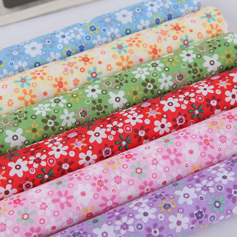 9 цветов ручная работа лоскутное хлопчатобумажная ткань скрапбук набор пэчворк поделки шитье (Размер:25x25cm)