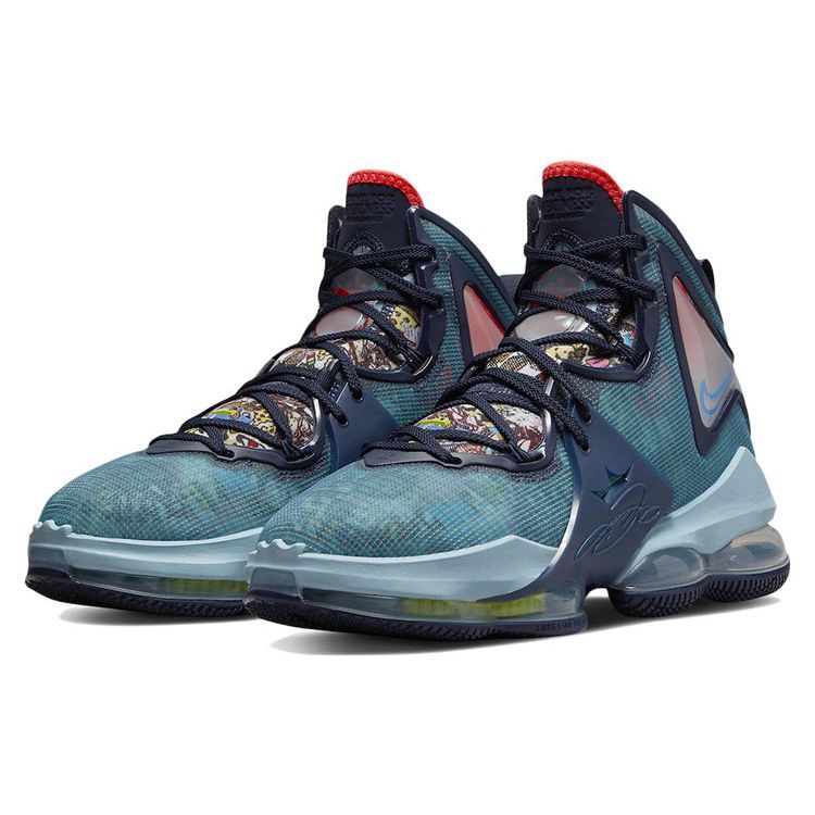Nike LeBron 19 EP Fast Food - Dutch Blue Men Sneakers Pomegranate Lime-Glow White DC9340-400