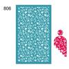 New Self-Adhesive Silk Screen Stencils for Polymer Clay Leaf Flower Decor Reusable Mesh Transfer Printing Earring Jewelry Making