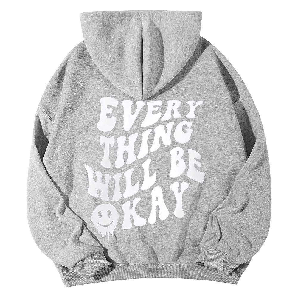 SOLY HUX Women's Sweatshirt Pattern Hoodie Casual Long Sleeve Loose Pullover with Kangaroo Pocket