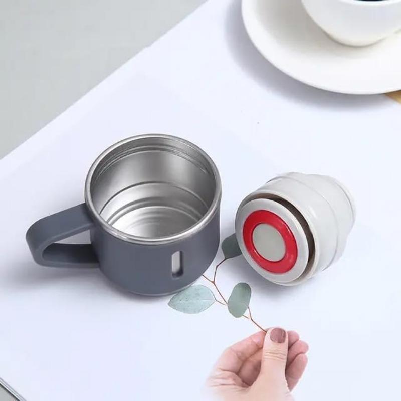 500ML Stainless Steel Vacuum Flask Gift Set Office Business Style Thermos Bottle Outdoor Hot Water Thermal Insulation Couple Cup
