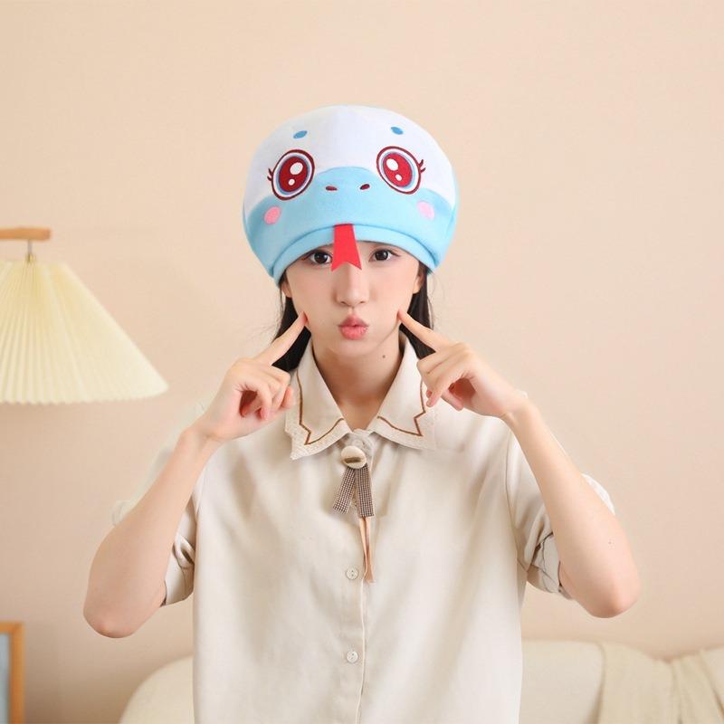 Snake Mascot, Green Snake, White Snake Hood Hat, Photo Props, Cartoon Hood, Performance Props