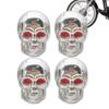 Skull Tire Valve Caps, Skull Valve Stem Caps - 4 Pcs of Vista Car