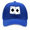 Classic Spade 7  Diamond 2 Card pattern Sandwich Baseball Cap For WoUnisexs Unisex FeUnisex Beach Dad Hat