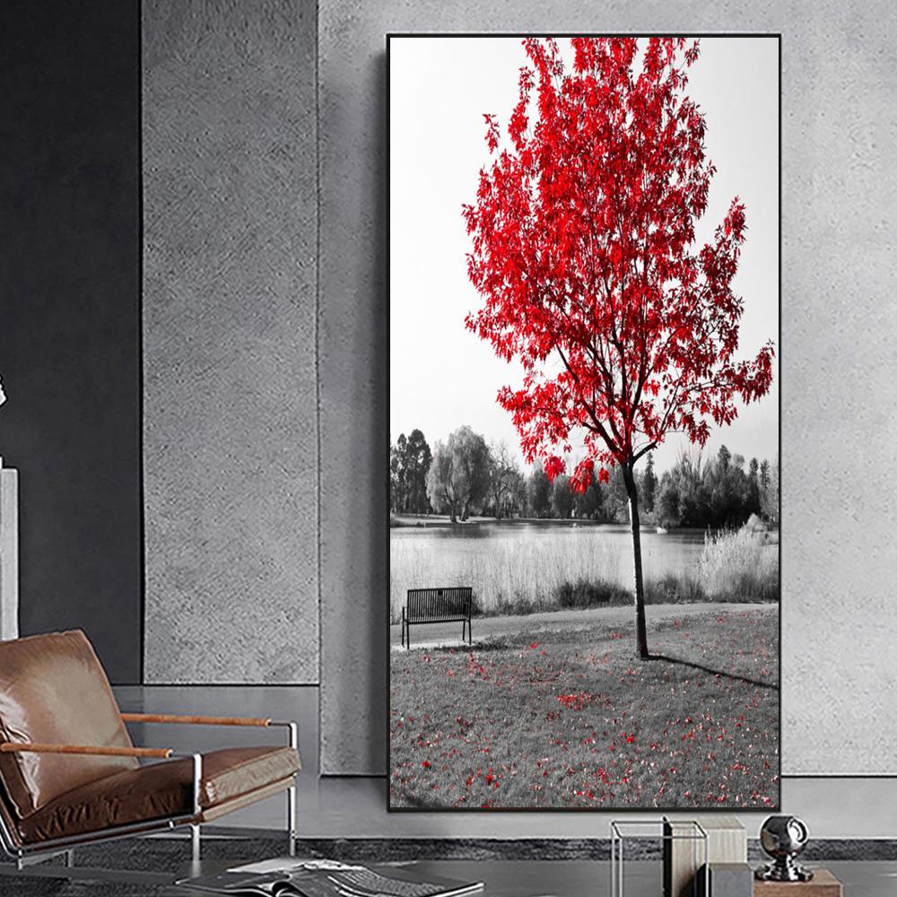 Черно-белый пейзаж, красный зонтик, HD холст, картина для дома, современные подарки, настенные плакаты, принты для гостиной, спальни, офиса, Эйфелева башня, винтажный декор