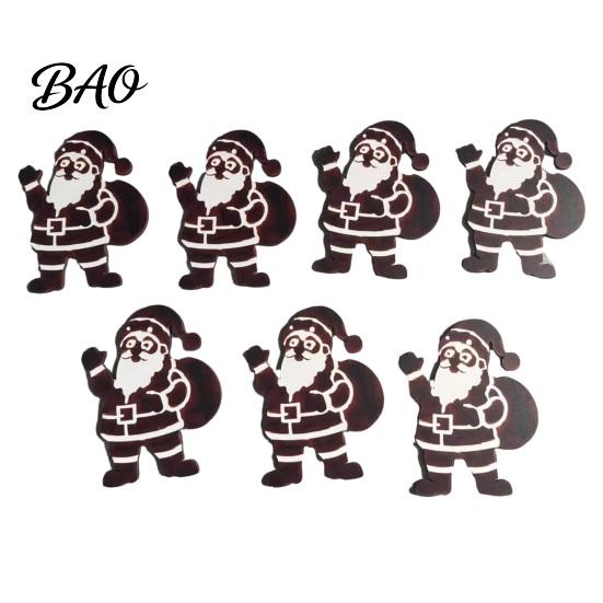 Wireless Flying Reindeer Wall Decor 7Pcs Wooden Christmas Silhouette Lights with Warm Backlight, LED Holiday Gift Exchange Accents Santa Sleigh