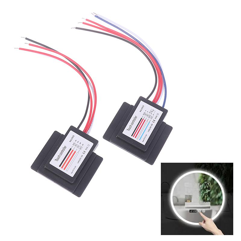 1 шт. Светодиодный диммер Вкл/Выкл Одинарный Двойной CCT Контроллер Цвета для Светодиодной Ленты Лампа для Зеркала в Ванной Встроенный Сенсорный Выключатель