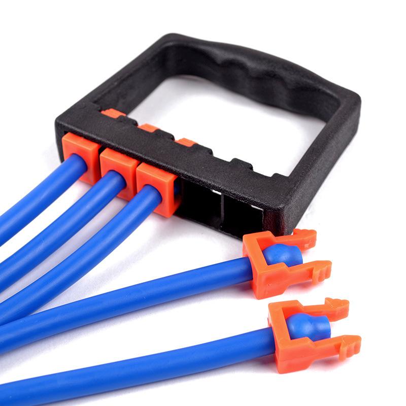 Эспандер для груди съемный 5 фитнес-резинок для сопротивления тренировка силы грудных мышц тяговый канат синий