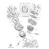 For Yamaha XV1700 Road Star 2002-2015 XV1600 Road Star 1600 99-03 MT01 MT-01 2005-2009 2PC Motorcycle Cylinder Base Gasket