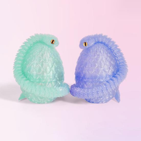 3D-печатная фигурка змеиного яйца с подвижными суставами, фигурка змеиной скорлупы