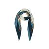 [Women's] Classic Chain Satin Pleated Scarf (Navy)