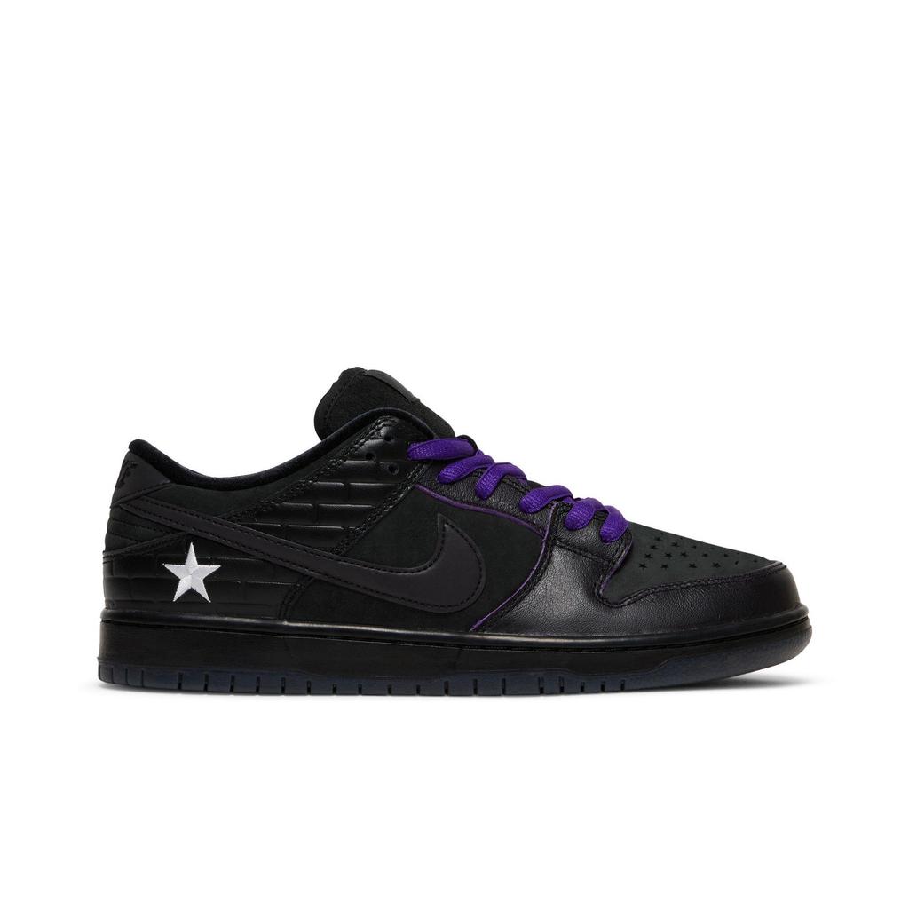 Nike Dunk Low Pro QS SB 'First Avenue' (Unisex) Black / Voltage Purple / White Skateboard Shoes DJ1159 001
