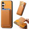 For Samsung Galaxy S25 Case Detachable Magnetic Card Bag Leather Phone Back Cover