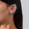 1pc Gothic Style Spikes & Thorn Skeleton Ear Cuff Non-Piercing Ear Clip for Unisex