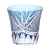 Nostalgia Kiriko Glass Orchid Carving Small Ink Current Model J-kitchens Cup, 90xH85mm, 240cc, Pattern, Blue,