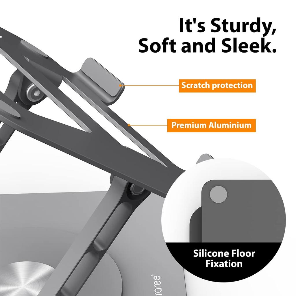 Note PC Stand Rotation Height Angle Adjustment Foldable Laptop Stand Portable Aluminum PC Stand Slim Compact Waste Heat Design PC Computer Stand