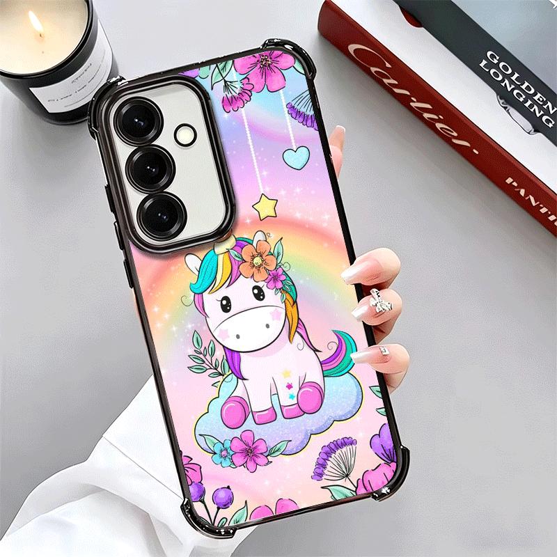 Pink Unicorn Rainbow Soft Phone Case For Samsung A17 A27 A07 A37 A57 A16 A56 A15 A55 A14 A54 A13 A53 A26 A36 A25 A35 A24 A34 A23