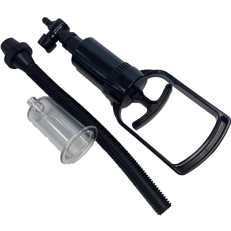 Зажим для присоски груди Ручные вакуумные насосы Массажные насосы для сосков Увеличение клитора Минет Секс-игрушки для лесбиянок Пары