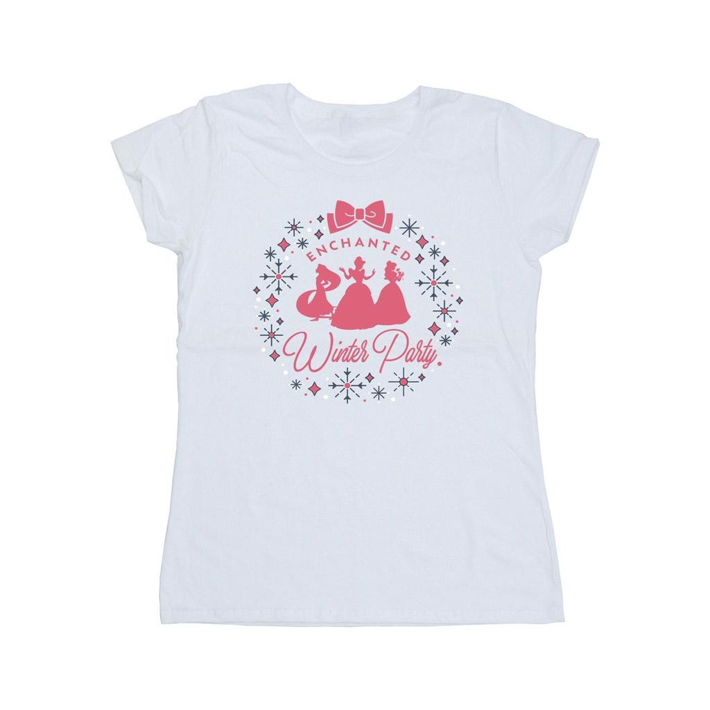 Disney Womens/Ladies Princess Winter Party Cotton T-Shirt