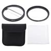 58MM Double Half Moon Special Blur Effects Filter Double Glass Camera Center Split Diopter Lens