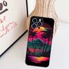 Чехол для телефона Retrowave Neon Palms Tree для iPhone 17 Pro Max 16 15 11 13 12 14 Pro Max mini 15 16 Plus 16e 17 Air